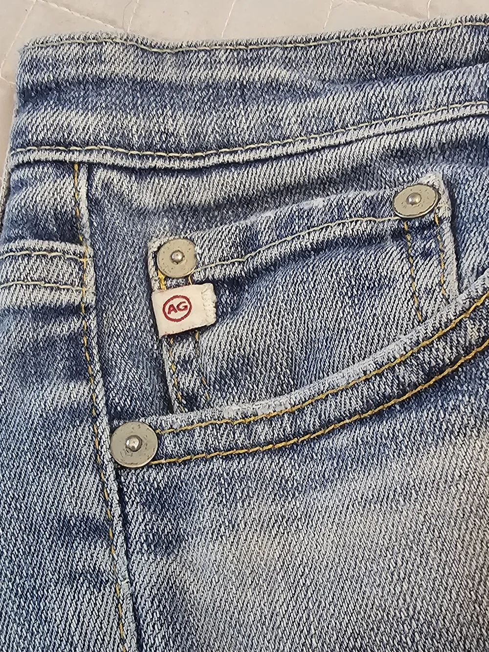 AG Adriano Goldschmied The Stilt Cigarette Leg Light Wash Jeans Womens 26R Ankle - Picture 10 of 10